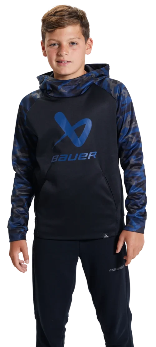 Bauer Raglan Camo Hoodie Youth