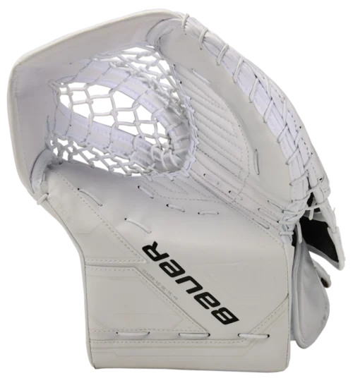 Bauer Supreme M5 Pro Intermediate Goalie Catcher -Hockey Equipage Store 1059807 3 4 White 1006 1f14f790 bdbc 4531 80da 4fcad3a79f73