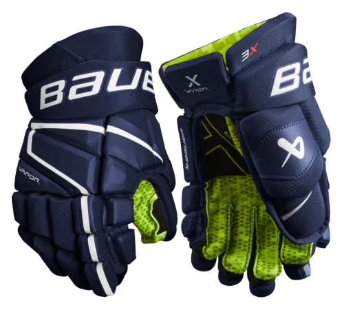 Bauer Vapor 3X Junior Hockey Gloves -Hockey Equipage Store 3X JR FRONT NAV1