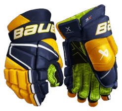 Bauer Vapor 3X Junior Hockey Gloves 19 Bauer Vapor 3X Junior Hockey Gloves -Hockey Equipage Store 3X JR FRONT NVG2