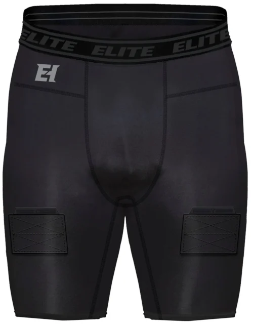 Elite Hockey Compression Short With Jock/Tabs For Boys