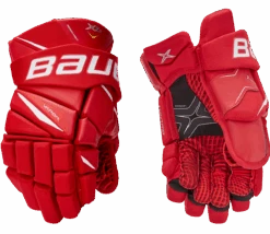Bauer Vapor X2.9 Junior Hockey Gloves -Hockey Equipage Store 660312 RED 01