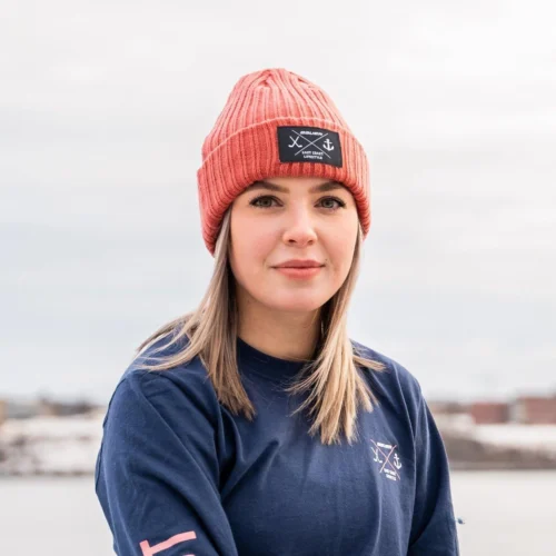 Bauer X East Coast Lifestyle Rib Patch Beanie -Hockey Equipage Store 660381 RED 02