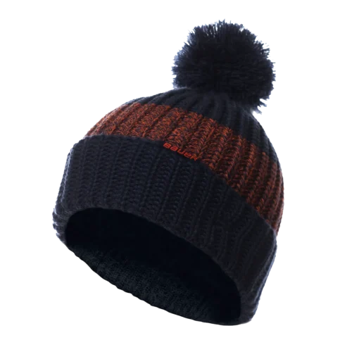 Bauer New Era Rib Striped Pom Knit Senior Toque