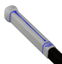 Buttendz Flux Z Stick Grip -Hockey Equipage Store BUTT Flux White Tilt BLUE WEB