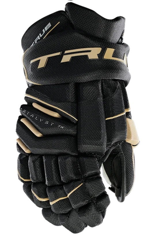 True Hockey True Catalyst 7X Senior Hockey Gloves -Hockey Equipage Store CT7xGlove Black Gold