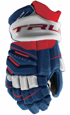 True Hockey True Catalyst 7X Junior Hockey Gloves -Hockey Equipage Store CT7xGlove Red White Blue