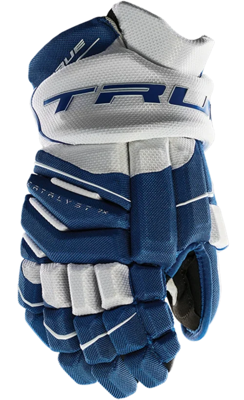 True Hockey True Catalyst 7X Junior Hockey Gloves -Hockey Equipage Store CT7xGlove Royal White
