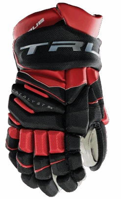 True Hockey True Catalyst 9X Junior Hockey Gloves -Hockey Equipage Store CT9xGlove Black Red 1