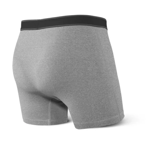 SAXX Daytripper Boxer Brief Fly Grey Heather -Hockey Equipage Store DAYTRIPPER SXBB11F GRA B