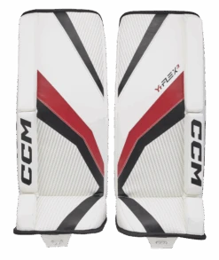 CCM YTFLEX 3 Youth Goalie Pads -Hockey Equipage Store GPYFX3 WHTBKRD 01