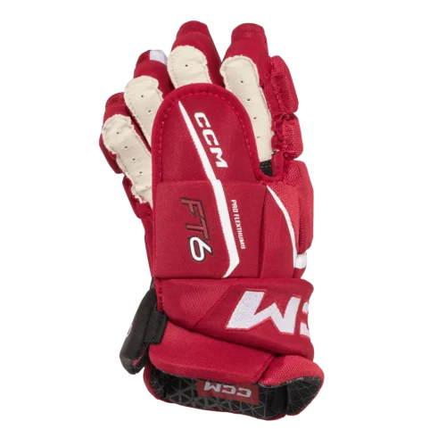 CCM JetSpeed FT6 Junior Hockey Gloves -Hockey Equipage Store HGFT6 RDWH 02 scaled