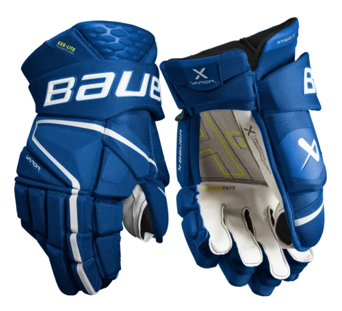 Bauer Vapor Hyperlite Intermediate Hockey Gloves -Hockey Equipage Store HYPERLITE SR FRONT BLU2 1 9e048e57 e559 474a a071 d6cdefdeb727