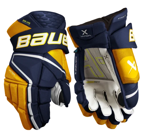 Bauer Vapor Hyperlite Senior Hockey Gloves 23 Bauer Vapor Hyperlite Senior Hockey Gloves -Hockey Equipage Store HYPERLITE SR FRONT NVG2