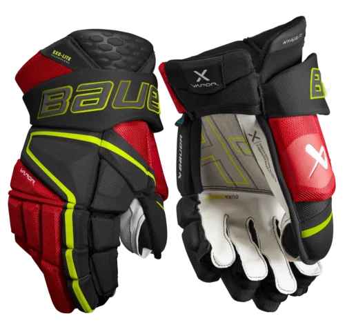 Bauer Vapor Hyperlite Senior Hockey Gloves 24 Bauer Vapor Hyperlite Senior Hockey Gloves -Hockey Equipage Store HYPERLITE SR FRONT VAP2