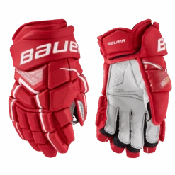 Bauer Supreme Ultrasonic Senior Hockey Gloves -Hockey Equipage Store SUPREMEULTRASONICGloveSenior RED