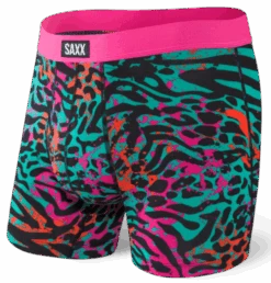 SAXX Daytripper Boxer Brief Black Cheetah Party