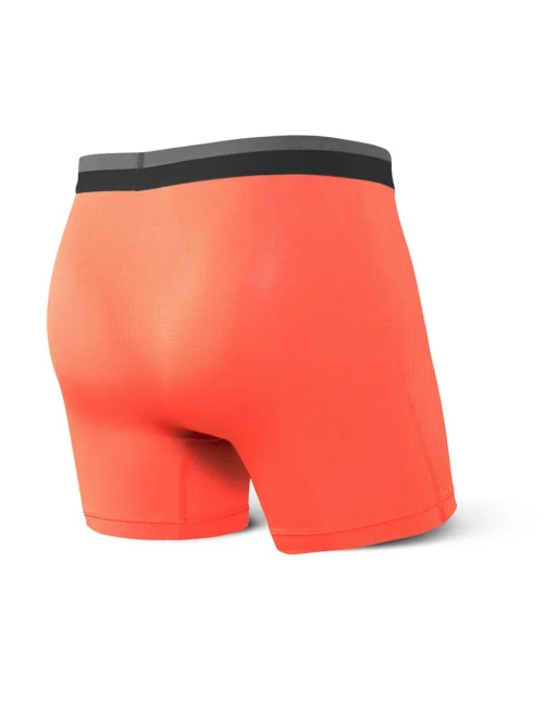 SAXX Sport Mesh Boxer Brief Fly Orange 3 SAXX Sport Mesh Boxer Brief Fly Orange -Hockey Equipage Store SXBB12F ORA B