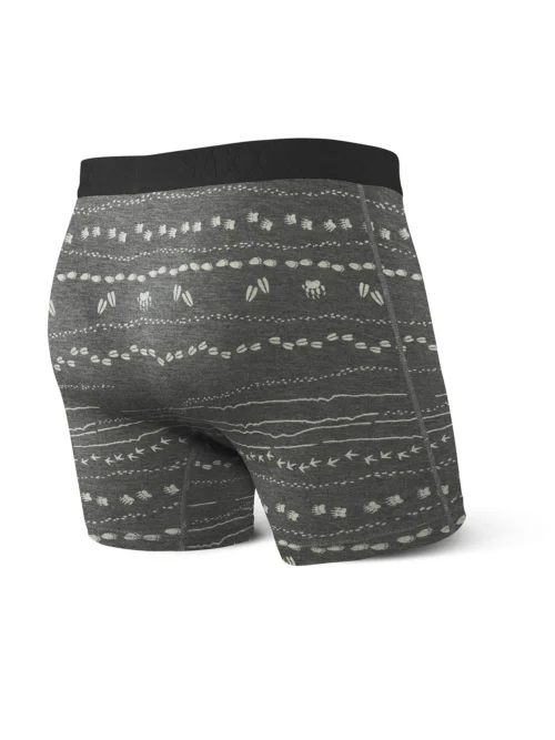 SAXX Ultra Boxer Brief Grey Animal Traffic -Hockey Equipage Store SXBB30F ANT B