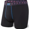 SAXX Vibe Boxer Brief Black Spacedye Chevron -Hockey Equipage Store SXBM35 SDC