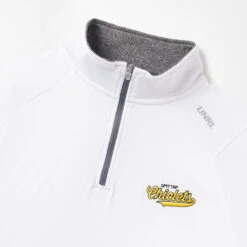 Spittin' Chiclets X UNRL Script Elite Quarter Zip -Hockey Equipage Store UNRL 0001 SPITTIN CHICLETS SCRIPT ELITE QUARTER ZIP II white DETAIL 17cd84e1 0caf 4908 8a00 bf59e3860148