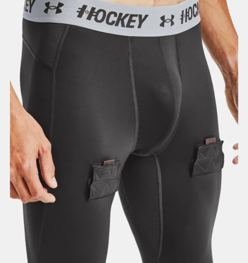 Under Armour Men's Hockey Compression Leggings -Hockey Equipage Store V5 1356492 010 VELCRO