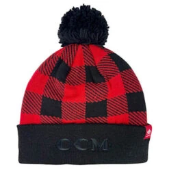 CCM Holiday Plaid Pom Knit Adult