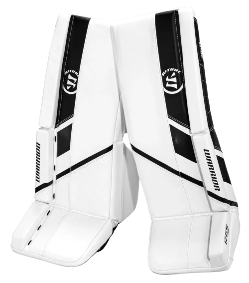 Warrior Ritual G5 Junior Goalie Pads (w/ Knee Pads) -Hockey Equipage Store g5jl0wbk war 01 i