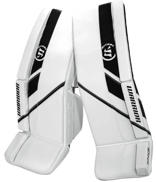 Warrior Ritual G5 SR+ Senior Goalie Pads (w/ Knee Pads) -Hockey Equipage Store g5spl0wbk war 01 i