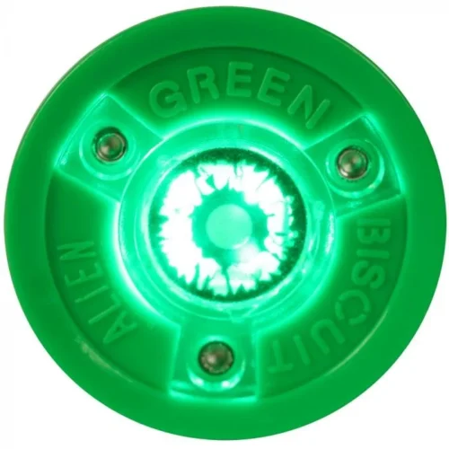 Blue Sports Green Biscuit Alien -Hockey Equipage Store green biscuit hockey accessories alien training puck inset2