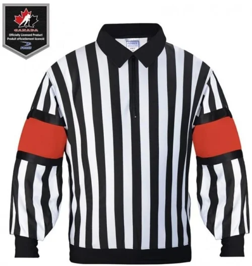 Force Men's Pro Sewn-In Armbands Referee Jersey -Hockey Equipage Store mprr