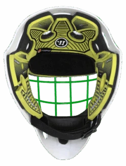 Warrior RF1 Youth Goalie Mask -Hockey Equipage Store rf1ym0ngn war 09 i