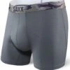 SAXX Quest Boxer Brief Fly Dark Charcoal -Hockey Equipage Store saxx quest bloxer fly dark charcoal
