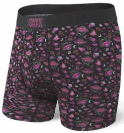 SAXX Ultra Boxer Fly Black Spaceship Paisely