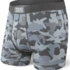 SAXX Ultra Boxer Fly Graphite Stencil Camo