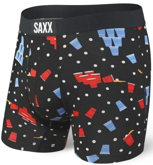 SAXX Vibe Boxer Brief Black Beer Champs
