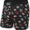 SAXX Vibe Boxer Brief Black Wonderworld -Hockey Equipage Store saxx vibe boxer brief black wonderworld