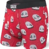 SAXX Vibe Boxer Brief Red Snow Globes -Hockey Equipage Store saxx vibe boxer brief red snow globes