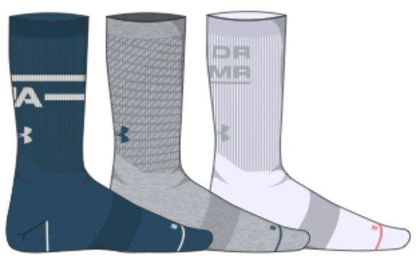 Under Armour Phenom Graphic Crew Senior Socks (3-Pack) 1 Under Armour Phenom Graphic Crew Senior Socks (3-Pack)