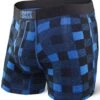 SAXX Vibe Boxer Modern Fit Royal Lumberjack Plaid -Hockey Equipage Store sxbm35 lrb f