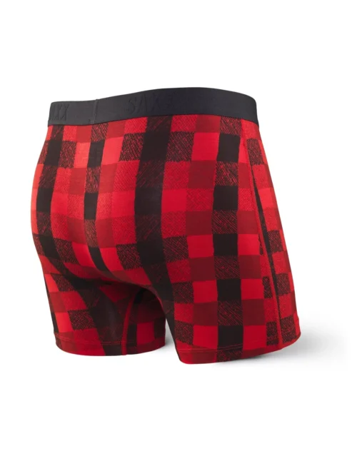 SAXX Vibe Boxer Modern Fit Red Lumberjack Plaid -Hockey Equipage Store sxbm35 lrd b scaled