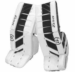 Warrior Ritual GT2 Intermediate Goalie Pads (w/ Knee Pads) -Hockey Equipage Store warrior ritual gt2 intermediate goalie pads black white