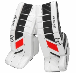 Warrior Ritual GT2 Intermediate Goalie Pads (w/ Knee Pads) -Hockey Equipage Store warrior ritual gt2 intermediate goalie pads black white red