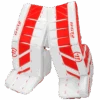 Warrior Ritual GT2 Intermediate Goalie Pads (w/ Knee Pads) -Hockey Equipage Store warrior ritual gt2 intermediate goalie pads white red