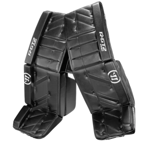 Warrior Ritual GT2 Pro Senior Goalie Pads (w/ Knee Pads) -Hockey Equipage Store warrior ritual gt2 pro goalie pads black