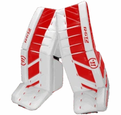 Warrior Ritual GT2 Pro Senior Goalie Pads (w/ Knee Pads) -Hockey Equipage Store warrior ritual gt2 pro goalie pads white red