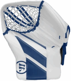Warrior Ritual GT2 Senior Goalie Catcher -Hockey Equipage Store warrior ritual gt2 senior goalie catcher white blue