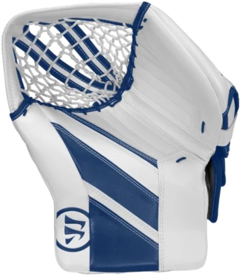 Warrior Ritual GT2 Senior Goalie Catcher -Hockey Equipage Store warrior ritual gt2 senior goalie catcher white blue