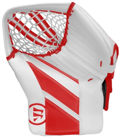 Warrior Ritual GT2 Senior Goalie Catcher -Hockey Equipage Store warrior ritual gt2 senior goalie catcher white red