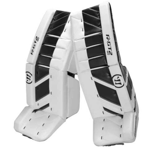 Warrior Ritual GT2 Senior Goalie Pads (w/ Knee Pads) -Hockey Equipage Store warrior ritual gt2 senior goalie pads white black